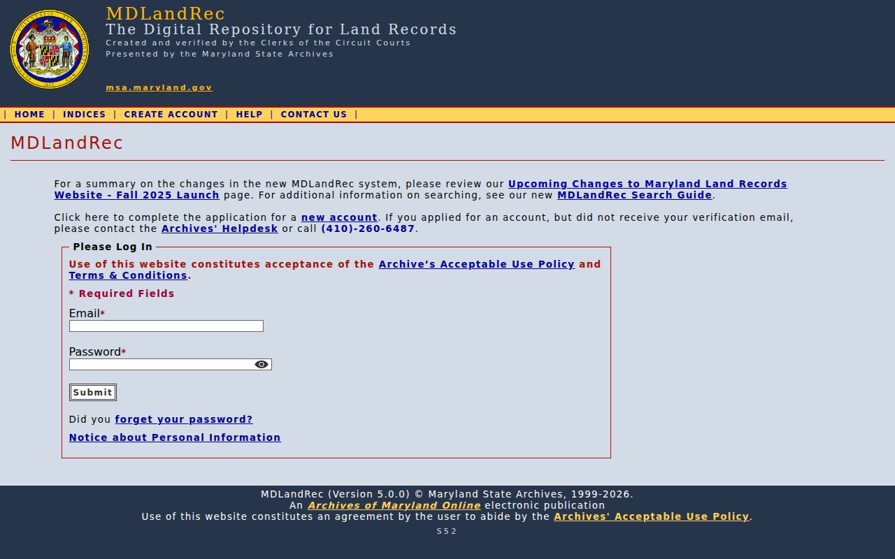 Arnold people search through the MDLandRec deed gateway